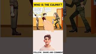 Who is the culprit riddleoftheday enigmachallenge enigma puzzlegames riddlechallenge [upl. by Haimrej296]