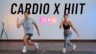 20 MIN CARDIO HIIT WORKOUT  ALL STANDING  Full Body No Equipment Home Workout [upl. by Cerelia]