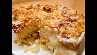 NudelAuflauf mit Béchamel  Gratinated Noodle with Béchamel  معكرونة بالباشميل [upl. by Znerol]