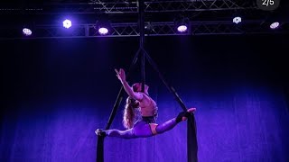 Aerial Silk act quotDrowningquot 2023  Lindsey Mae  VIVA Fest [upl. by Madi455]