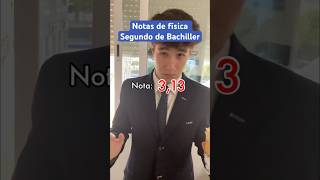 Notas de física en Segundo de Bachillerato shortvideo short humor notas [upl. by Winfield]