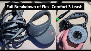 Flexi Comfort 3 Leash fix Full breakdown leash pulled out spring released replace leash [upl. by Avert]