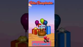 FELIZ CUMPLEAÑOS  Tarjeta animada especial para WhatsApp [upl. by Chapin264]