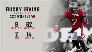 Bucky Irving Week 1 Replay Every Run Target and Catch vs Washington Commanders [upl. by Faustine676]