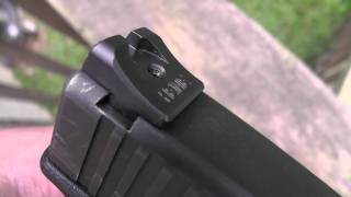 Heinie Over 50 Sights on a Glock 17 Pistol [upl. by Joris]