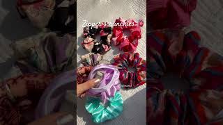 Try our zipper scrunchies now  shortvideo shorts short ytshort yt ytshorts [upl. by Roderigo]