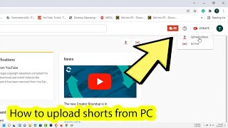 How to upload shorts video on youtube from PC [upl. by Willabella901]