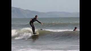 Surfing Bolinas Marin County California [upl. by Justin]