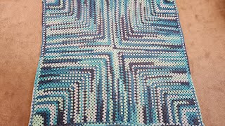 The Mitered Granny Square Blanket  Crochet Tutorial [upl. by Hamfurd884]