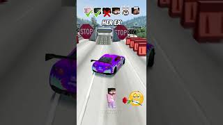 Help Me Get My Crush Attention In A Car Brake Test Challenge 😥 shorts beamngdrive [upl. by Neelik]