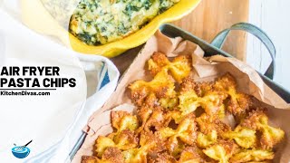 How to Make Pasta Chips in Air Fryer Deep Fried or Baked [upl. by Ydurt]