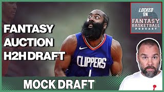 NBA Fantasy Basketball 12 Team Auction Mock Draft  Categories [upl. by Nerradal]