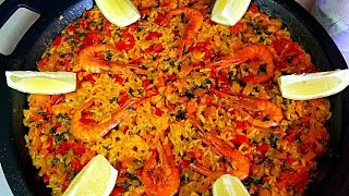 Arroz con GambasMi Paella de GambasEconómica y Riquísima A mi manera [upl. by Alyss]