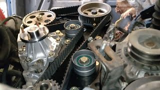 how to setting RD28 Engine Timing Mark Nissan patrol diesel [upl. by Elleinet]