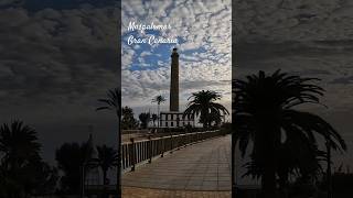 Maspalomas Lighthouse and Boulevard at Gran Canaria Spain  Full video link ⬆️ [upl. by Nimzaj]