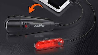 Ascher Ultra Bright USB Rechargeable Bike Light Review  Is It Worth the Hype [upl. by Hillie417]