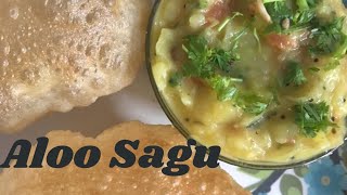 Aloo Sagu Bombay Saguಆಲೂ ಸಾಗು  ಬಾಂಬೆ ಸಾಗು simple aloo sabji [upl. by Gnilrac219]