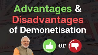 Advantages amp Disadvantages of Demonetisation  IAStube [upl. by Seward]