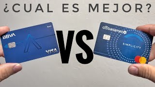 BBVA Azul VS Citibanamex Simplicity Duelo de Tarjetas [upl. by Anoniw530]