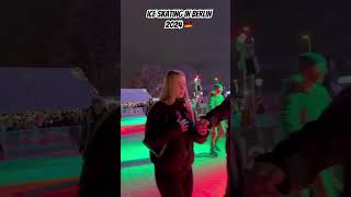 Ice Skating in📍berlin berlingermany viralvideo viralreels tourism winternight [upl. by Rawdan501]