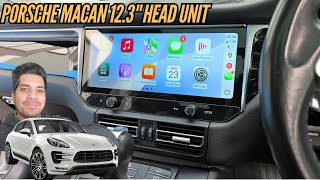 Porsche Macan 20142019 123quot Head Unit Full Install Wireless CarPlay  AA  YOUTUBE [upl. by Adriana30]