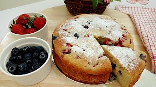 Cake Recipe with Mascapone Cheese  Berry Mascarpone Cake  El Amor Kitchen [upl. by Oiliruam]