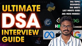 Ultimate DSA Interview Guide  Resources and last minute preparation tips revealed  Tamil [upl. by Airretnahs303]