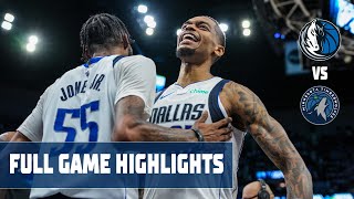 Dallas Mavericks Team Highlights vs Minnesota Timberwolves  53024 [upl. by Bale]