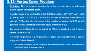 Vertex Cover Problem  Lec33 [upl. by Baten]