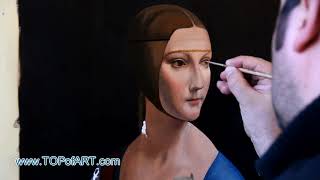 Leonardo  Lady with an Ermine  Art Reproduction Oil Painting [upl. by Tuckie]