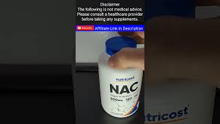 Nutricost NAcetyl LCysteine NAC NAC supplements [upl. by Tandi219]