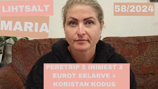 VLOG 58  PERETRIPI EELARVE  KORISTAN  LIHTSALT MARIA [upl. by Arramas]