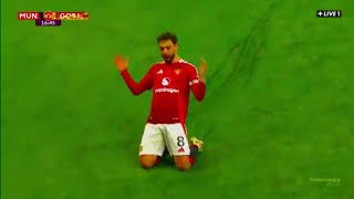 Bruno fernandes GOAL vs Leicester city  Amad Diallo assist to Fernandes  man United vs Leicester [upl. by Seibold417]