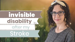 Invisible Disability after my stroke Alexia Agraphia Acalculia Anomia Aphasia [upl. by Lanrev]