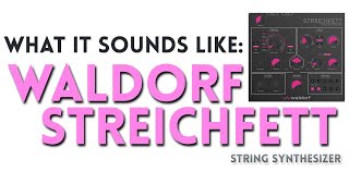 Waldorf Streichfett  The Plugin [upl. by Animlehliw989]