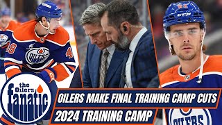 Edmonton Oilers News  FINAL Training Camp Cuts Announced [upl. by Gannes]