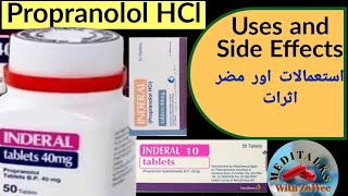 Uses and Side Effects of Propranolol HCl  Uses of Propranolol HCl  Side Effects of Propranolol HCl [upl. by Alvinia]