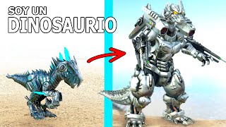 LA HISTORIA DEL PEQUEÑO DINOSAURIO MECHAGODZILLA KIRYU Evoluciono Robot Kaiju ARK Soy un Dinosaurio [upl. by Maccarthy]