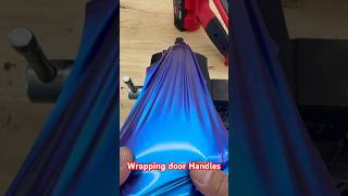 How we wrap door handles wrap diy asmr shortvideo [upl. by Hurwitz578]