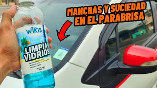 COMO ELIMINAR LAS MANCHAS DEL PARABRISAS DEL AUTO  Limpiando los vidrios del SPARK GT  Campogreen [upl. by Jephum]