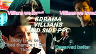 Villians and side characters in kdramas FMV [upl. by Myrlene]