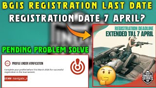 BGIS REGISTRATION LAST DATE 7 APRIL  BGIS PENDING PROBLEM SOLUTION [upl. by Guss]