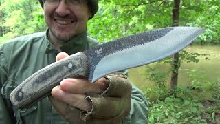 Condor Talon Bushcraft Knife 60 Review  New Favorite Convex Condor Knife 1095HC [upl. by Nidnerb587]