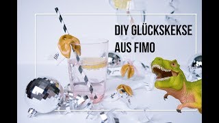 DIY Glückskekse aus Fimo selber machen [upl. by Hymie]