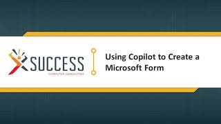 Using Copilot to Create Microsoft Form [upl. by Lundquist]