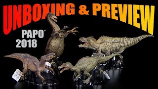 Papo ® Dino Neuheiten 2018 Dinosaur News  Unboxing amp Preview  Iguanodon  Therizinosaurus etc [upl. by Reppep155]