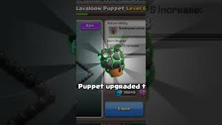 🎉 Upgrading Lavaloon Puppet 🚀ClashOfClans Lavaloon UpgradeTime WarStrategy ClashOn [upl. by Virgy]