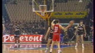 Olympiakos vs PAOK 5949 Greek League 1993 SF [upl. by Noirret]