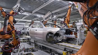 2023 BMW 7 Series G70 Production  body shop at BMW plant Dingolfing [upl. by Jarrell]