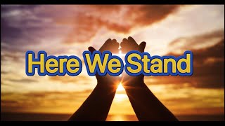 Here We Stand by The Newsboys  Lyric Video [upl. by Tades]